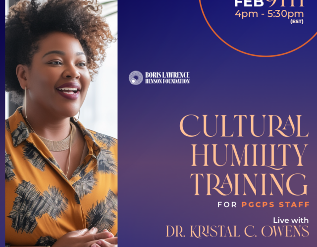 Cultural Humility Training for PGCPS Staff Boris Lawrence Henson(00)